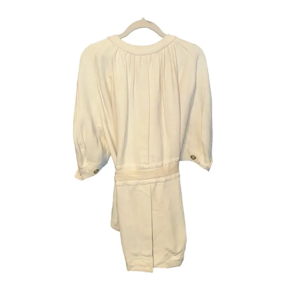 Bassike balloon sleeve short kimono with keyhole - Picture 5 of 6
